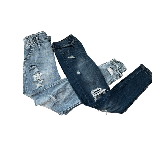 Women’s Distressed Blue Jeans Bundle 2 Jeans - Picture 1 of 3